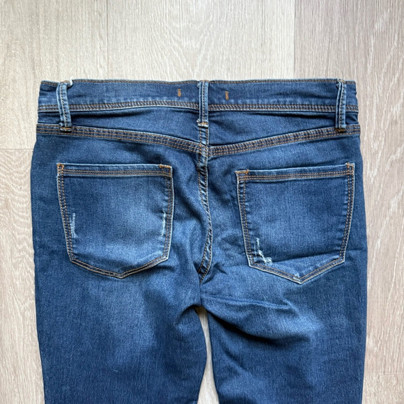Free People Dark Blue Skinny Jeans Size 26 Casual Denim Streetwear - Picture 8 of 9